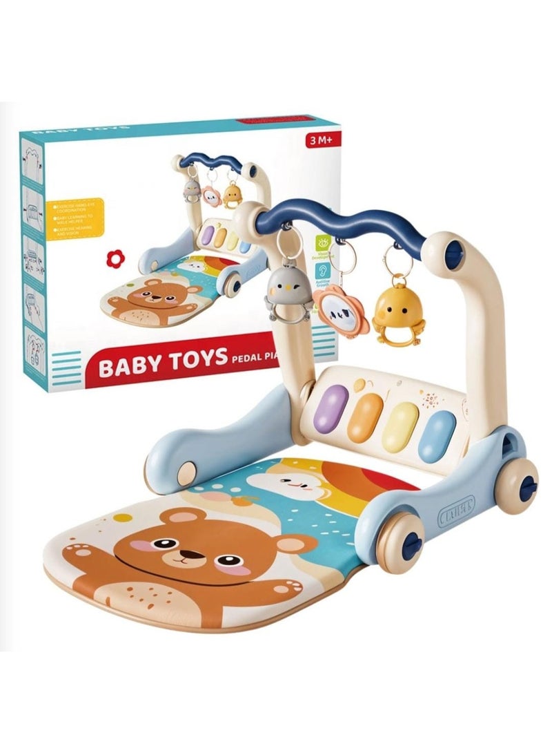 Baby Musical Walker with Piano & Hanging Toys – Early Learning Push Walker for Toddlers (3M+) Eid Gift - Image 1